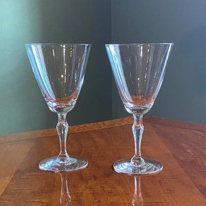 Vintage Fostoria, Priscilla Wine Goblets, Perfect Crafter’s Blanks, Engraveable